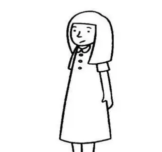 侧脸简笔画画人像动漫女生侧脸简笔画长发美女侧脸轮廓简笔画第1页