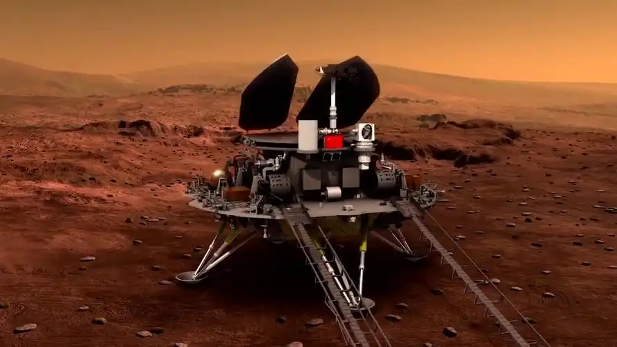 祝融号已到达火星表面