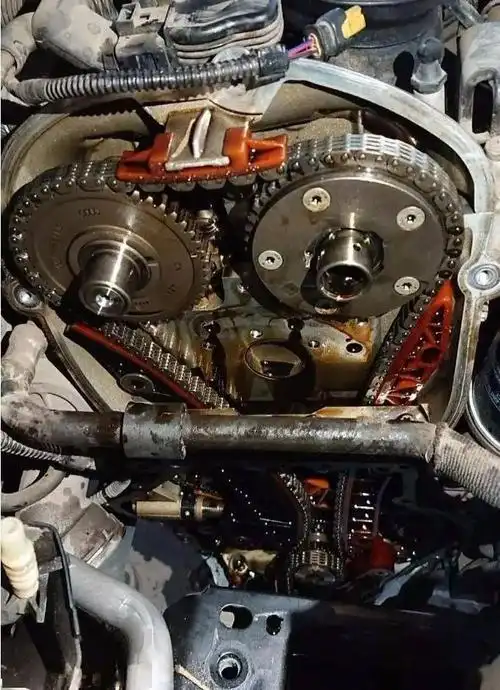 大众79第79代ea888发动机正时链条设计为73大73小,本次维修