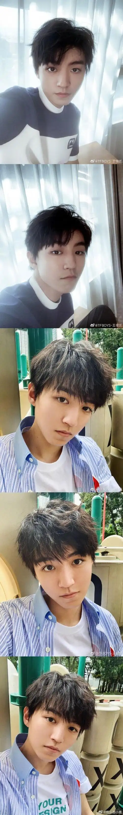 王俊凯直男角度的自拍 憨憨呆萌但也帅气迷人