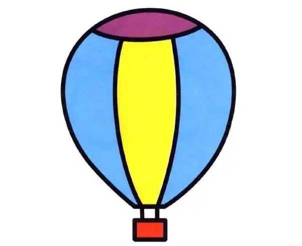 儿童简笔画气球彩色