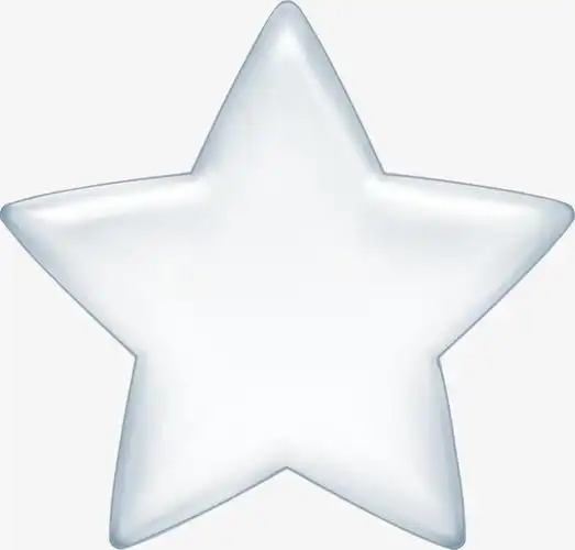 手绘白色五角星精美图案