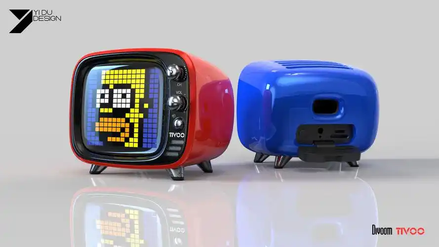 可爱好玩儿的divoomtivoo像素小电视来一波keyshot渲染