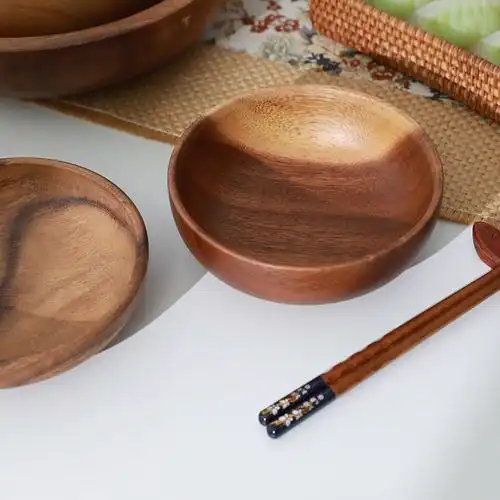 muji无印良品相思相思木木木家用餐具水果果盘沙拉碗