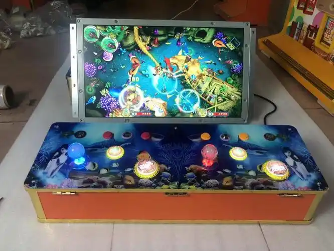 老虎机水果机投币小捕鱼老虎台式折叠大型扑鱼机水果双人海洋之星打鱼