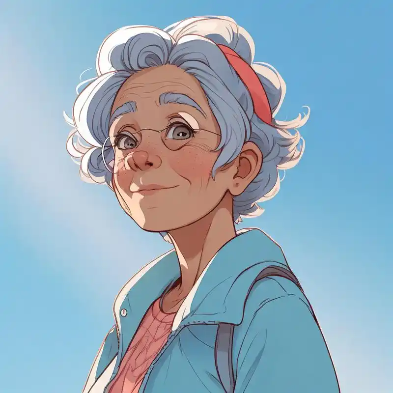 卡通风格的老奶奶,可爱到爆炸99 谁能拒绝这么可爱的卡通老奶奶头像