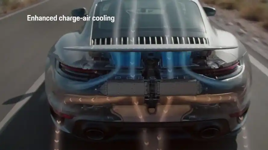 porsche 911 turbo s - the engine