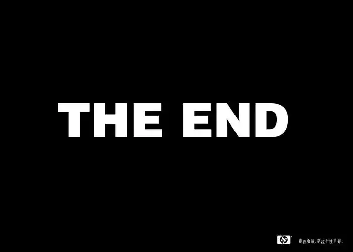 the end