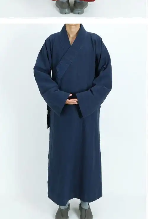 出家人和尚的衣服和尚衣服秋冬装僧服服长褂长衫禅修亚麻男女套僧侣