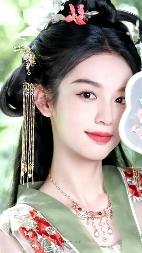 周也古装纱裙##周也 老公老婆都是你