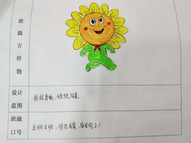 中五班班级足球吉祥物投票评比