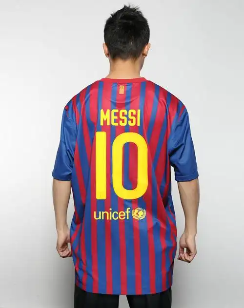 男子蓝色巴萨10号主场队服