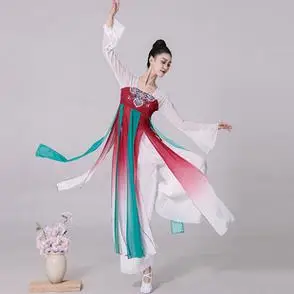 翊宸古典舞蹈服女飘逸中国风练功服中国舞演出表演服古装汉服套装
