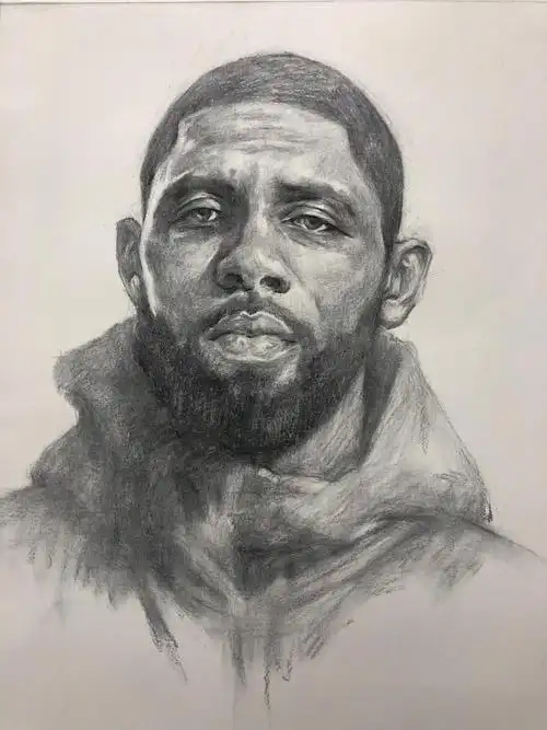 凯里99欧文(kyrie irving)素描头像图片视频 画法及步骤图