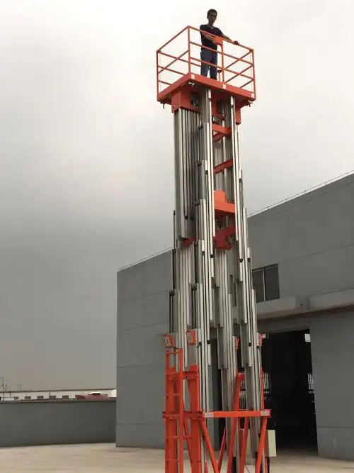 20米高空作业平台 22米六桅柱铝合金升降机 移动式大型液压升降台