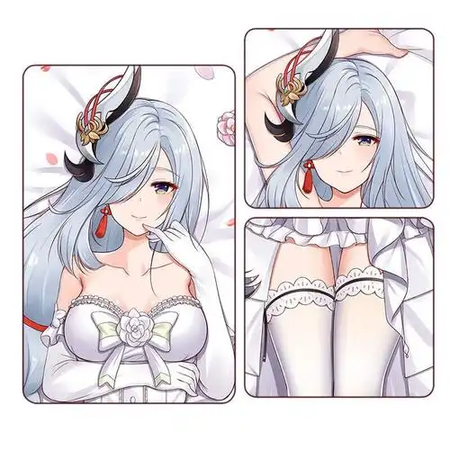 原神抱枕污可插原神申鹤等身抱枕二次元动漫周边游戏同人宅男花嫁2长