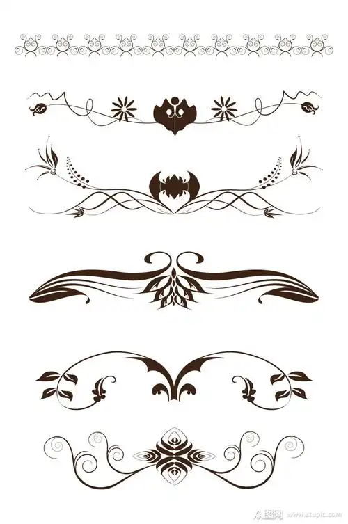 >花藤创意花边图案