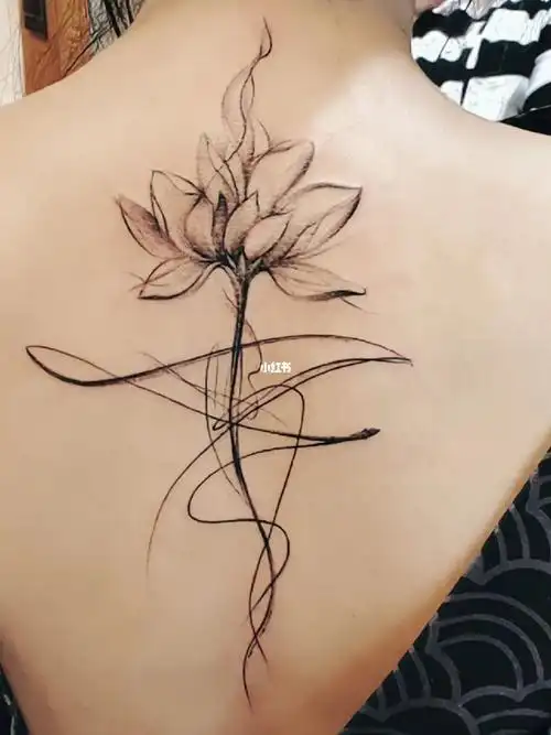 感谢信任#莲花纹身 #莲花寓意