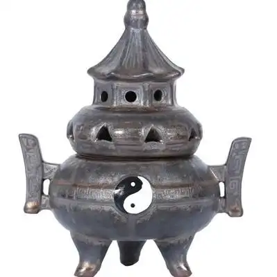 太上老君八卦炼丹炉仿古陶瓷香薰炉酒店k干冰摆件道教太炉八卦炉