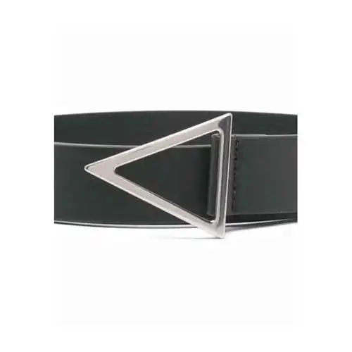 宝缇嘉bv bottega veneta 腰带男士奢侈品黑色三角形扣环腰带 3244 cm