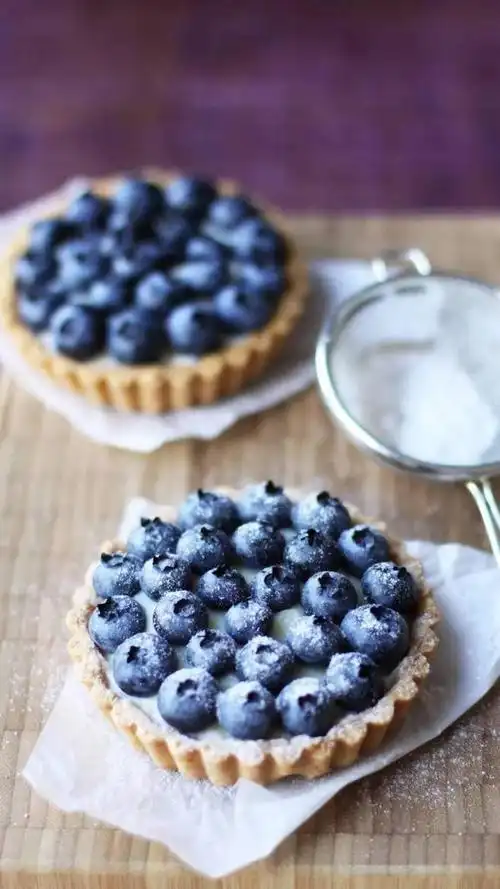 蓝莓甜品手机壁纸下载