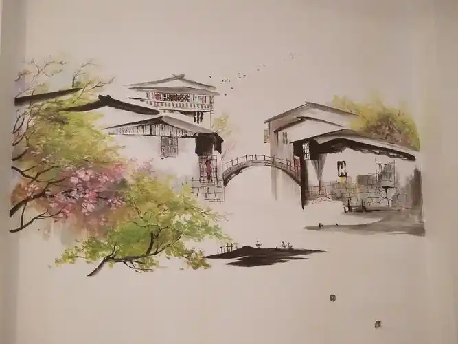 水墨墙绘