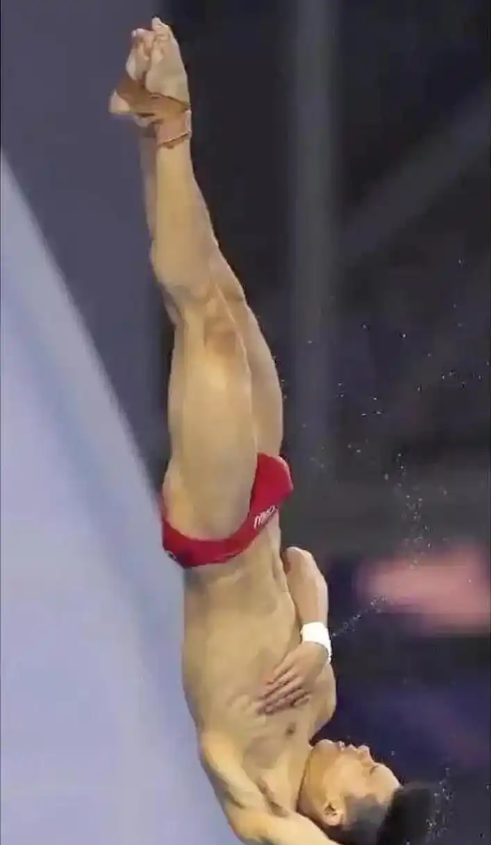 动如脱兔,静如处子,陈艾森是中国男子跳水界的天花板,技术与颜值都