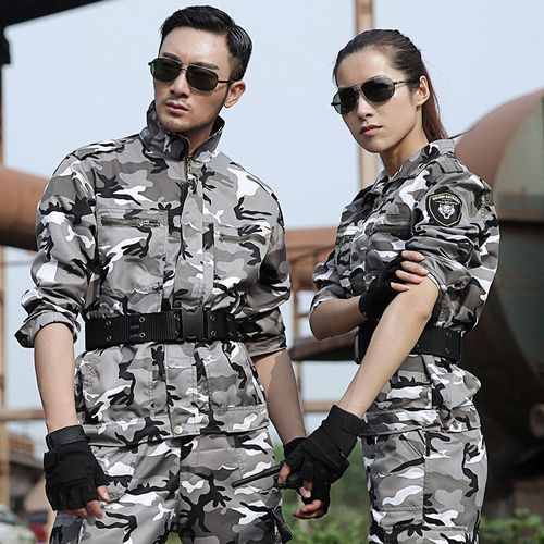 雪地迷彩服套装男正版耐磨野外军迷作训服春秋劳保工装新式工作服