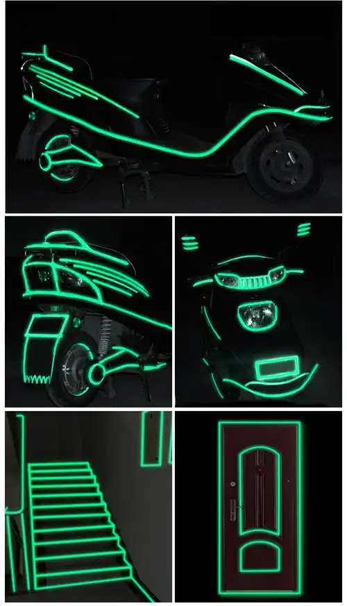 自行车反光贴山地车夜光条电动荧光贴纸单车电瓶车装饰配件夜光贴