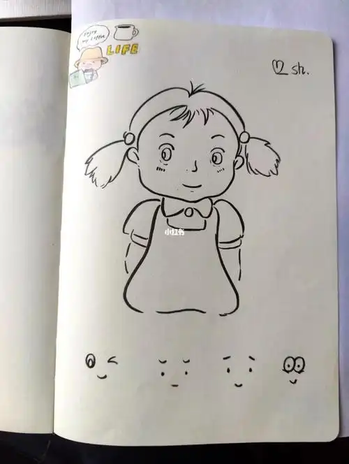 简笔画练习29可爱的小宝贝