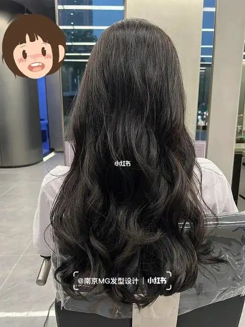 优雅气质!9393大卷很好打理,适合手残党!洗完头发吹干即可!93