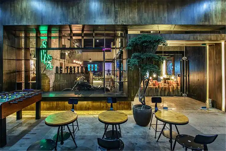 纹身店铺装修效果图