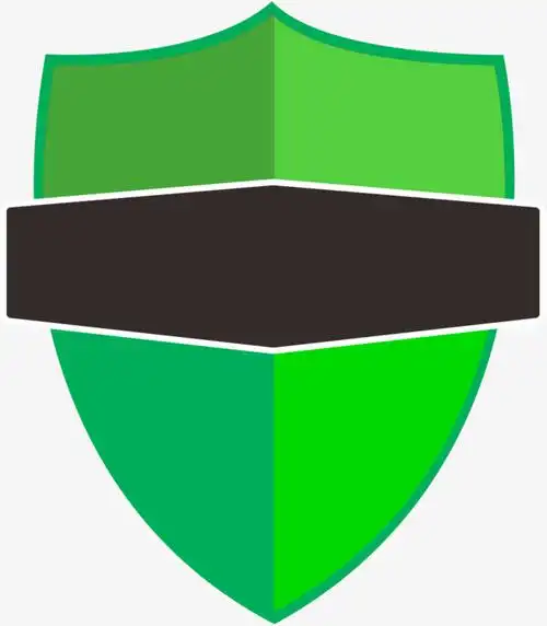 极简绿色盾牌素材免抠