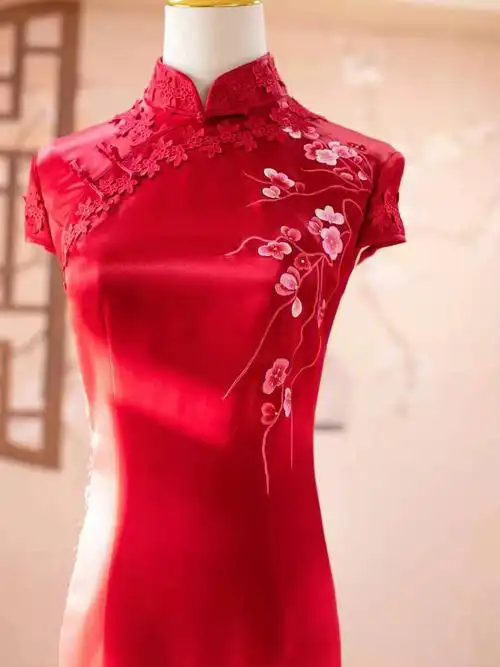 西安妈妈装西安妈妈旗袍定制婚礼旗袍