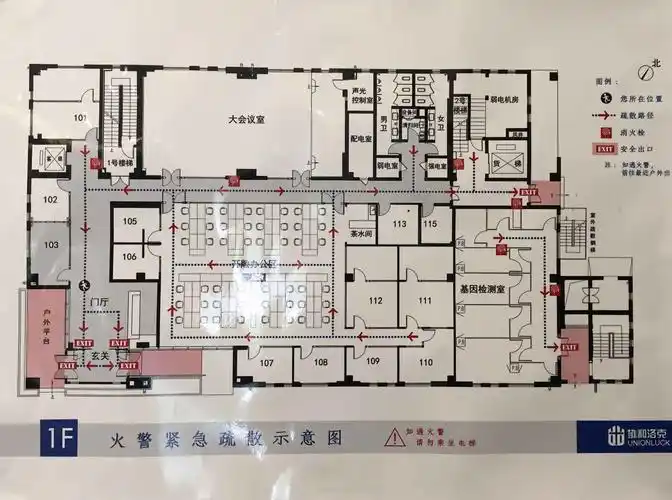 大楼一层平面图