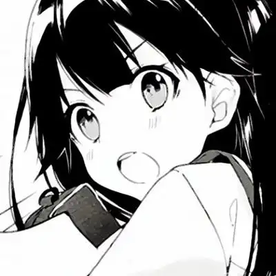 黑白系动漫女生头像高冷伤感侧脸日系动漫女头