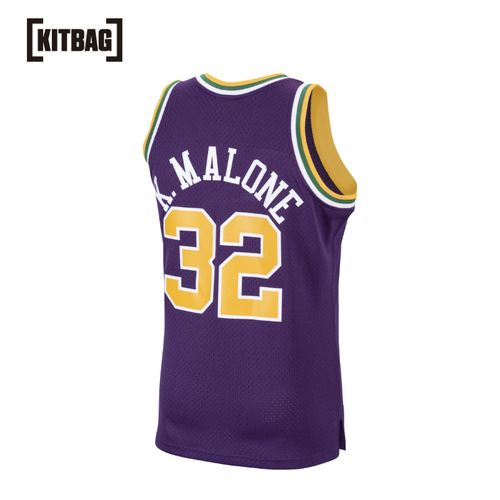 犹他爵士队karlmalone复古之夜客场球迷球衣男子篮球服
