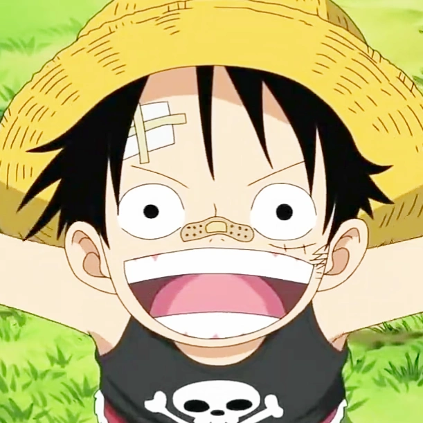 「第141期」动漫男头:海贼王 路飞小时候无水印男生头像