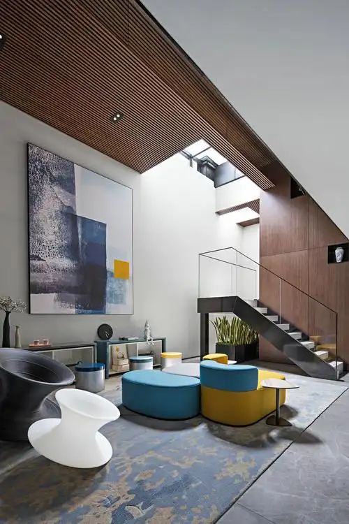 现代225㎡叠拼别墅下叠案例赏析