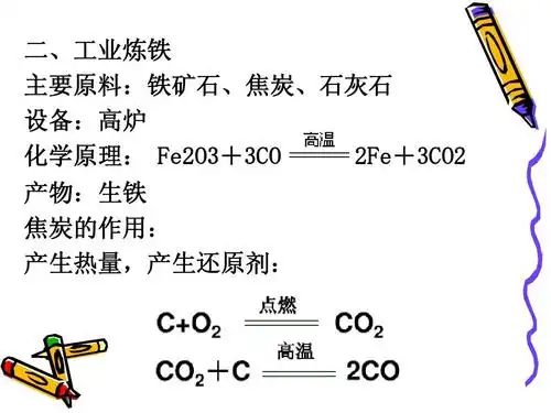 金属矿物 铁的冶炼ppt
