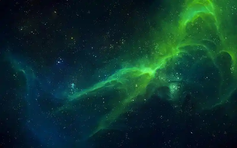 绿色,tylercreatesworlds,space,space art,nebula,stars,green,壁纸