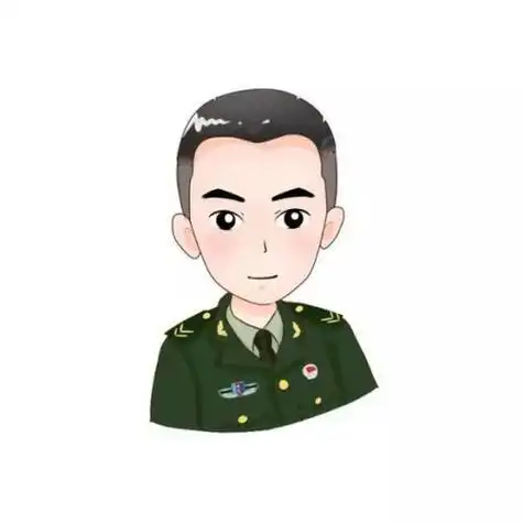 寸头男简笔画卡通