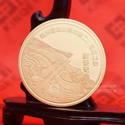 金纪念章 中建科工项目纪念品_纯金纪念章-专注企业礼品定制及采购