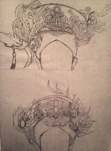 手绘初稿 甄嬛传 假面 凤冠 戏子 心 面具之下 black swan