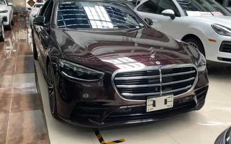 特价一台奔驰s500酒红色,最新行情120万就可提走