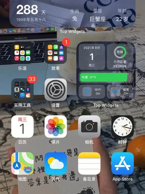 iphone桌面布局