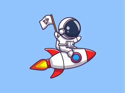有趣的宇航员卡通系列插画_插画_卡通_长沙自由行热门攻略_文化_绘画