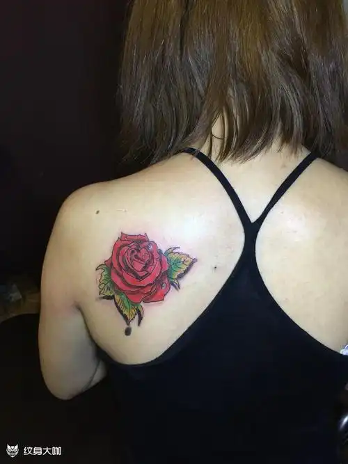 玫瑰花_纹身图案手稿图片_剑艺的纹身作品集