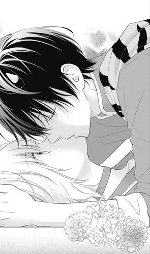 漫画,黑白,kiss,甜,接吻