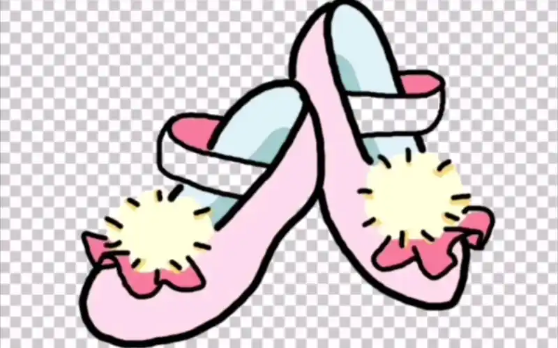 学学简笔画:来双芭蕾舞鞋